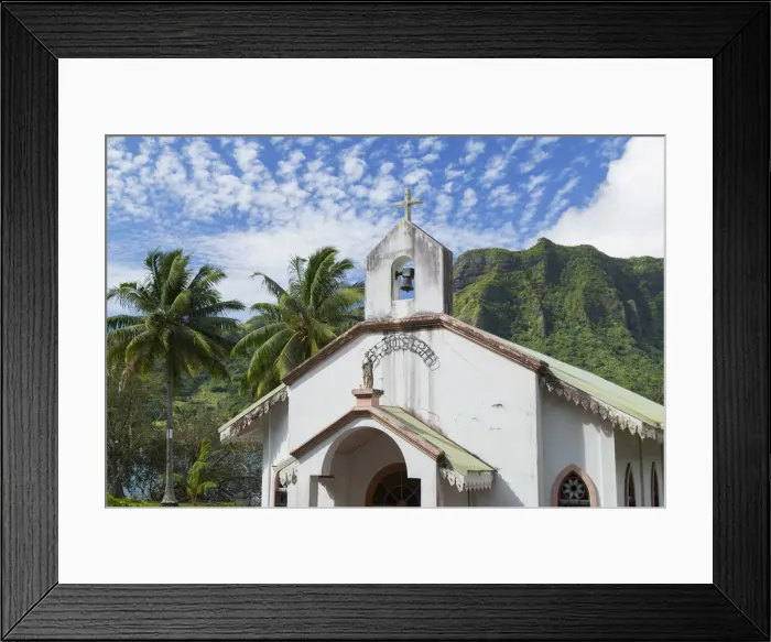 Framed Print : Chapel of St Joseph, Moorea, Society Islands, French Polynesia Framed Print : Chapel of St Joseph, Moorea, Society Islands, French Polynesia