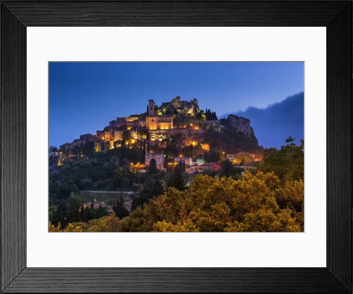 Framed Print : Hilltop Village of Eze, Cote D Azur, France