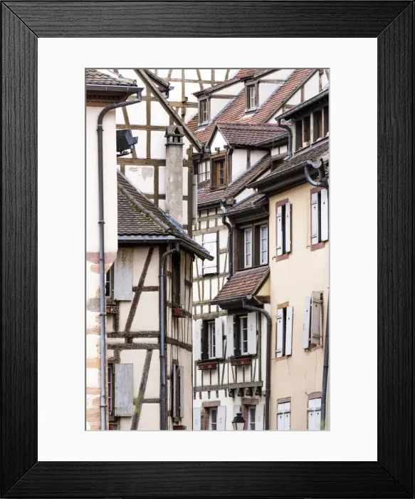 Framed Print : Half-timbered houses of the medieval town of Colmar, Alsatian Wine Route, France Framed Print : Half-timbered houses of the medieval town of Colmar, Alsatian Wine Route, France