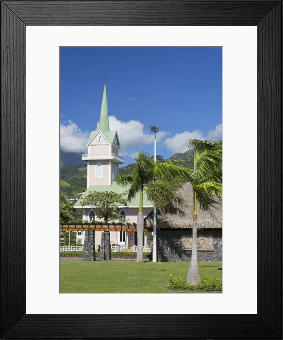 Framed Print : Temple de Paofai (Paofai Church), Pape ete, Tahiti, French Polynesia Framed Print : Temple de Paofai (Paofai Church), Pape ete, Tahiti, French Polynesia