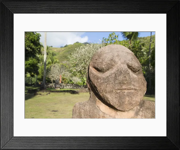 Framed Print : Statue at Marae Arahurahu, Pa ea, Tahiti, French Polynesia Framed Print : Statue at Marae Arahurahu, Pa ea, Tahiti, French Polynesia