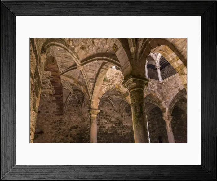 Framed Print : Europe, France, Cote D Azur. Inside the fortified monastery of Saint-Honorat near Framed Print : Europe, France, Cote D Azur. Inside the fortified monastery of Saint-Honorat near