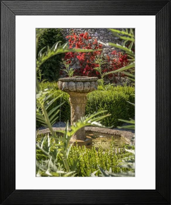 Framed Print : Europe, France, Cote D Azur. Inside the garden Jardin du Monastere de Cimiez