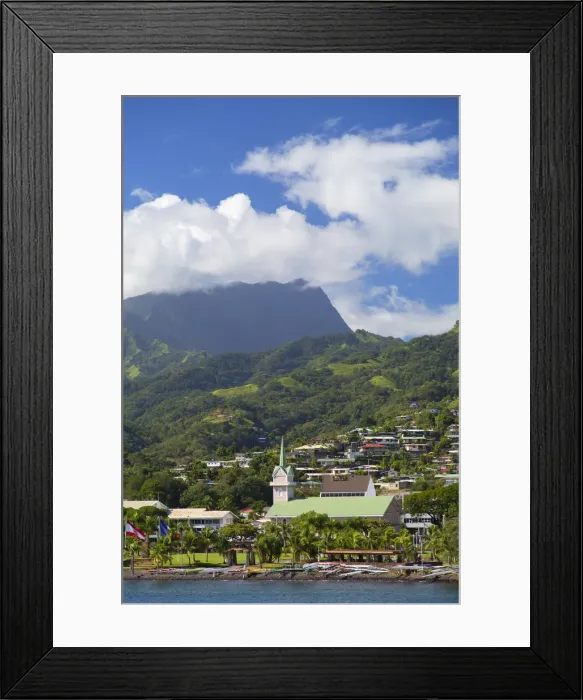Framed Print : View of Pape ete, Tahiti, French Polynesia Framed Print : View of Pape ete, Tahiti, French Polynesia