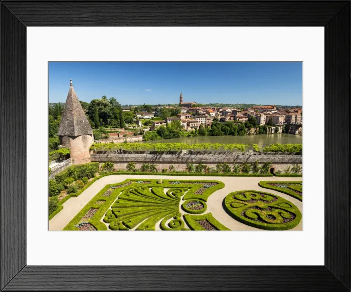Framed Print : Bishops Palace Garden, Palace of Berbie, Albi, Occitanie, France Framed Print : Bishops Palace Garden, Palace of Berbie, Albi, Occitanie, France