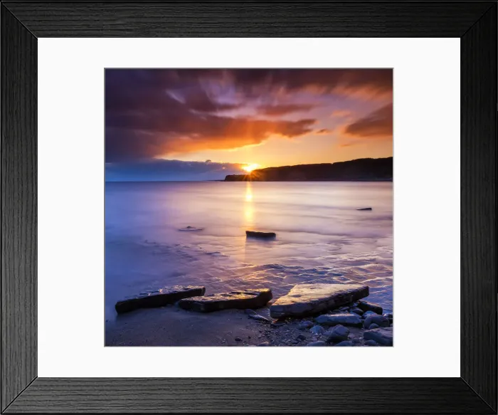 Framed Print : Kimmeridge Bay at Sunset, Dorset, England Framed Print : Kimmeridge Bay at Sunset, Dorset, England