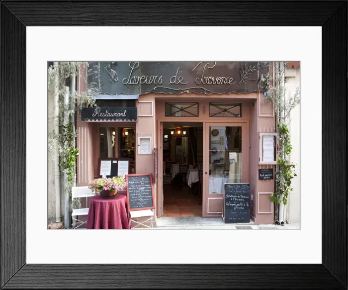 Framed Print : A cafe in Saint Remy France Framed Print : A cafe in Saint Remy France