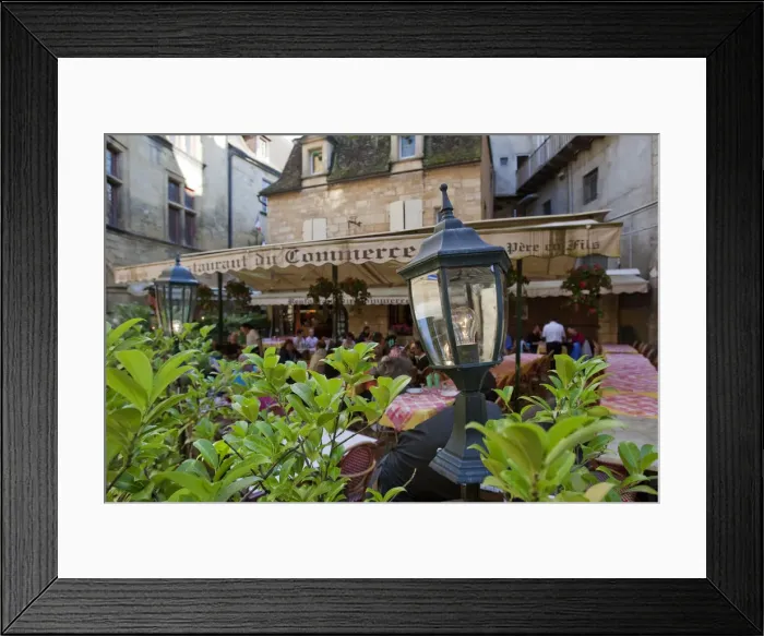 Framed Print : A cafe in Sarlat France Framed Print : A cafe in Sarlat France