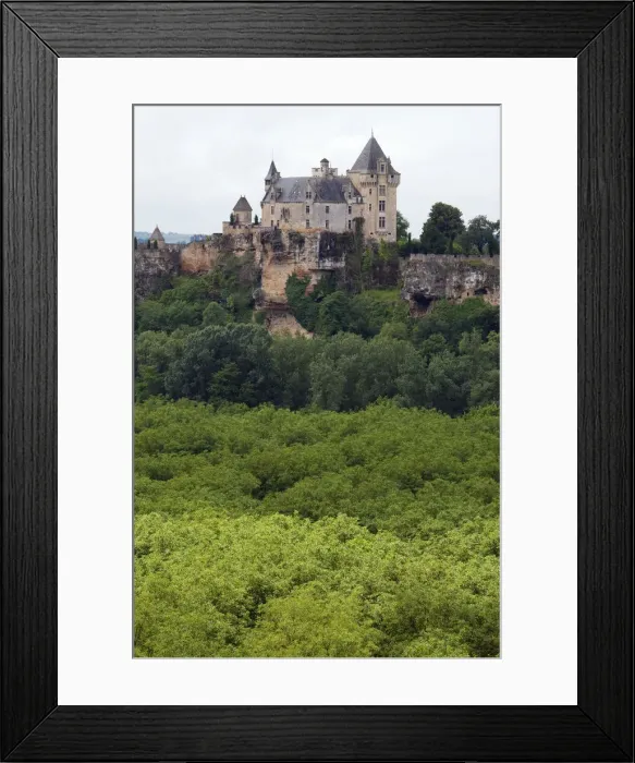 Framed Print : A french castle in Montfort overlooking the Dordogne River near Sarlat France Framed Print : A french castle in Montfort overlooking the Dordogne River near Sarlat France