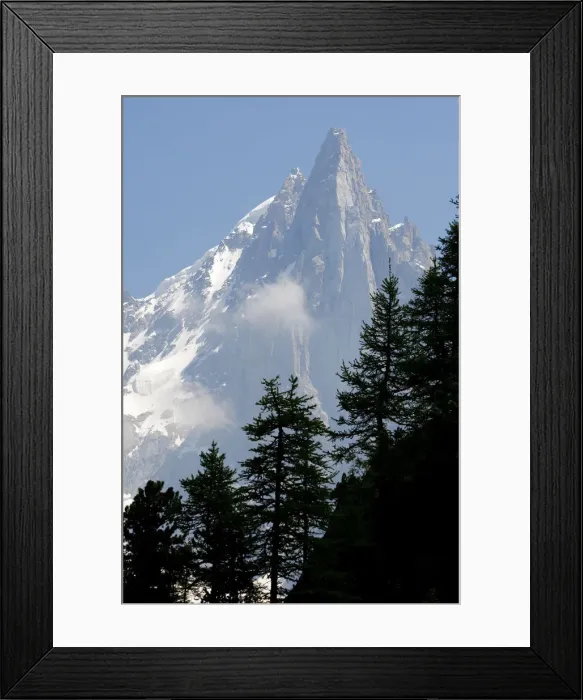 Framed Print : View of Alps near Chamonix France Framed Print : View of Alps near Chamonix France