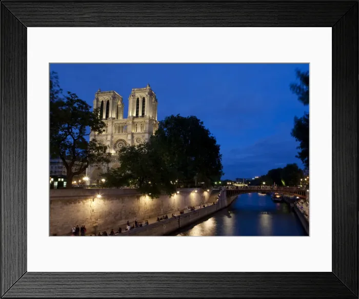 Framed Print : Notre Dame Cathedral, Paris, France at night Framed Print : Notre Dame Cathedral, Paris, France at night