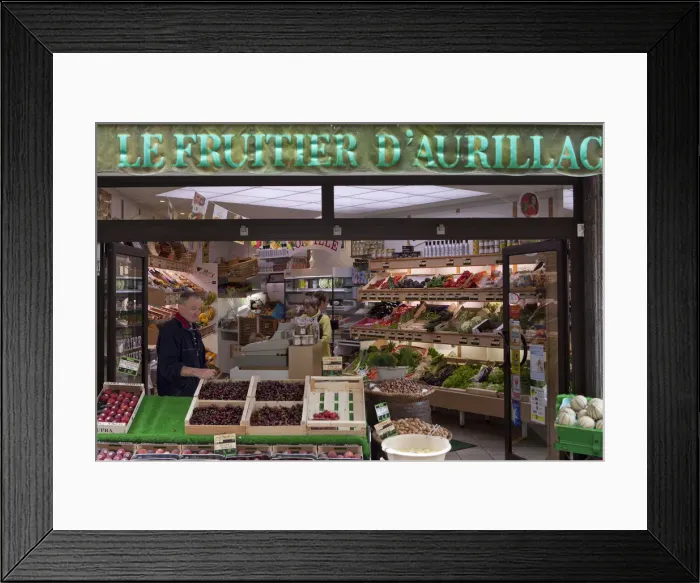 Framed Print : A fruit stand in Aurillac France Framed Print : A fruit stand in Aurillac France