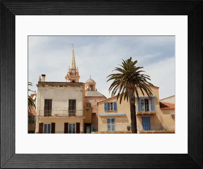 Framed Print : Architectural details in Calvi on the island of Corsica in France Framed Print : Architectural details in Calvi on the island of Corsica in France