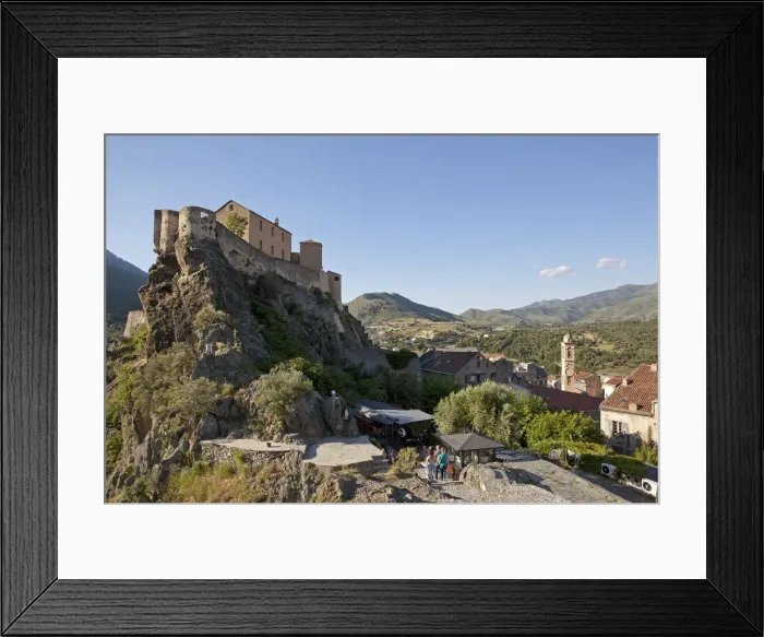 Framed Print : Le Nid d Aigle of the Citadel; Corte Corsica Framed Print : Le Nid d Aigle of the Citadel; Corte Corsica