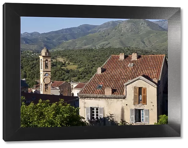 Clock Tower in the city of Corte in Corsica France