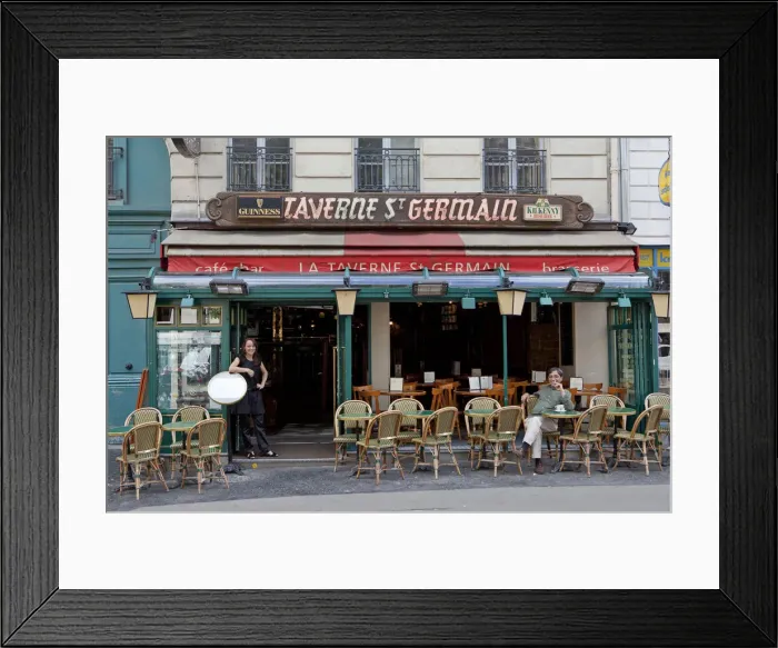 Framed Print : The St Germain Tavern in Paris Framed Print : The St Germain Tavern in Paris