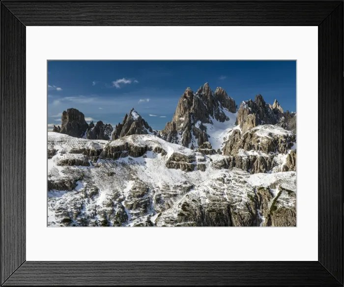 Framed Print : Panoramic view over the Cristallo and Sorapis mountain groups, Dolomites, Veneto, Italy Framed Print : Panoramic view over the Cristallo and Sorapis mountain groups, Dolomites, Veneto, Italy