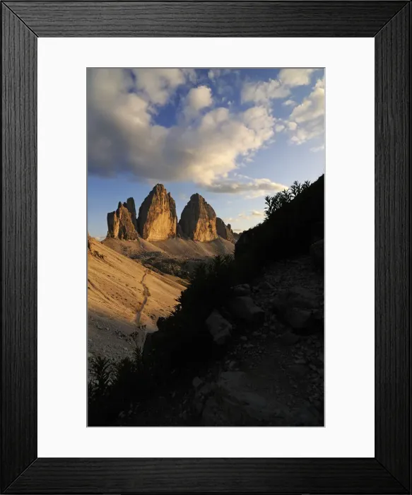 Framed Print : Tre Cime, Hochpustertal Valley, Sexten Dolomites, South Tyrol, Italy Framed Print : Tre Cime, Hochpustertal Valley, Sexten Dolomites, South Tyrol, Italy
