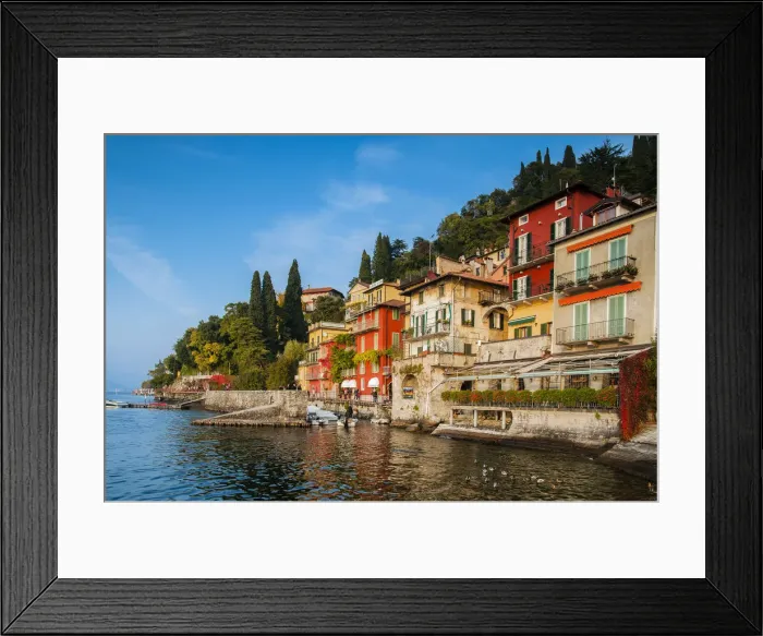 Framed Print : Panoramic view of the small and colorful village of Varenna, Lake Como, Lombardy, Italy Framed Print : Panoramic view of the small and colorful village of Varenna, Lake Como, Lombardy, Italy