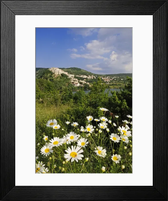 Framed Print : Villetta Barrea, Lago di Barrea, Abruzze, Italy Framed Print : Villetta Barrea, Lago di Barrea, Abruzze, Italy