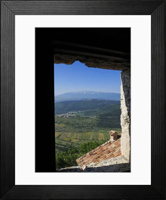 Framed Print : Roccacalascio, Monte Velino, Abruzze, Italy Framed Print : Roccacalascio, Monte Velino, Abruzze, Italy