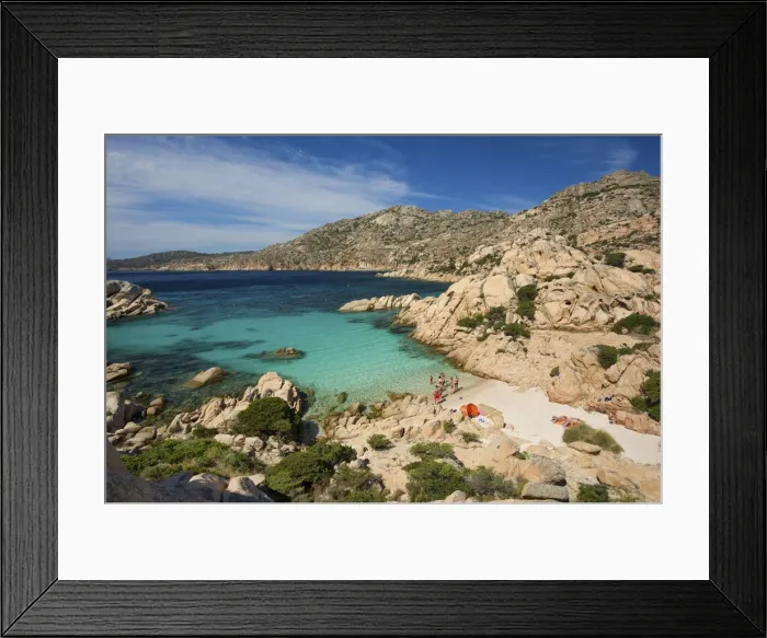 Framed Print : Cala Coticcio, Isola Caprera, La Maddalena Archipelago, Sardinia, Italy
