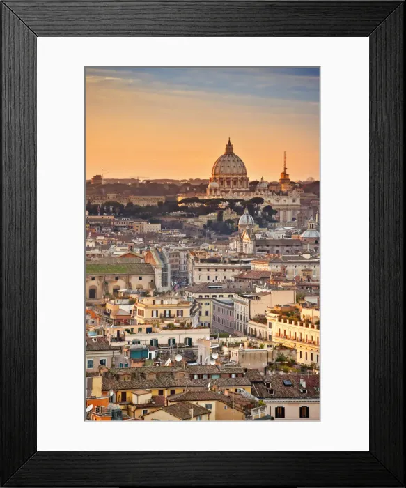 Framed Print : View from the top of Vittoriano, Rome, Lazio, Italy, Europe Framed Print : View from the top of Vittoriano, Rome, Lazio, Italy, Europe