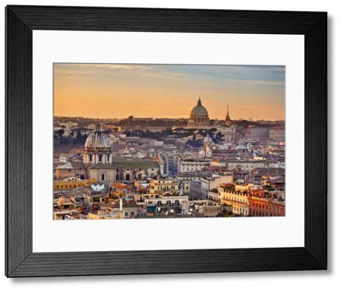 Framed Print : View from the top of Vittoriano, Rome, Lazio, Italy, Europe Framed Print : View from the top of Vittoriano, Rome, Lazio, Italy, Europe