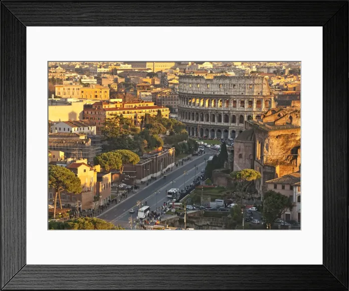 Framed Print : View from the top of Vittoriano, Rome, Lazio, Italy, Europe