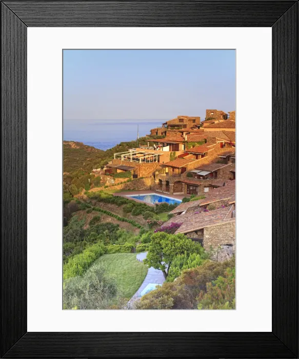 Framed Print : Italy, Sardinia, Olbia-Tempio district, Area Marina Protetta Tavolara Punta Coda Cavallo