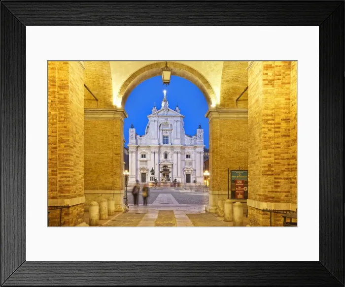 Framed Print : Italy, Marche, Ancona district, Loreto, Sanctuary of Madonna di Loreto