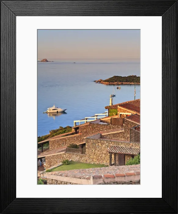 Framed Print : Italy, Sardinia, Olbia-Tempio district, Area Marina Protetta Tavolara Punta Coda Cavallo