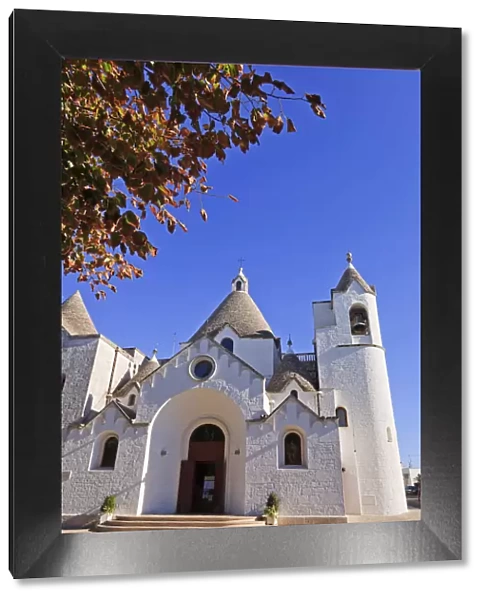 Italy, Apulia, Bari district, Itria Valley. Alberobello. The Trullo church