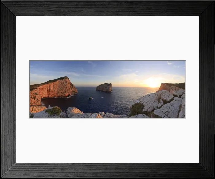Framed Print : Italy, Sardinia, Sassari district, Alghero, Capo Caccia, characteristic white cliffs Framed Print : Italy, Sardinia, Sassari district, Alghero, Capo Caccia, characteristic white cliffs
