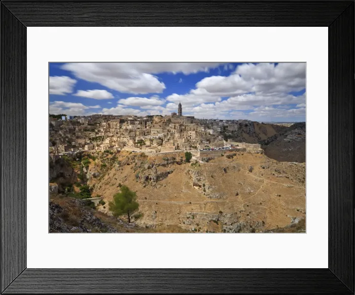 Framed Print : Italy, Basilicata, Matera district, Matera, Sassi di Matera (meaning stones of Matera) Framed Print : Italy, Basilicata, Matera district, Matera, Sassi di Matera (meaning stones of Matera)