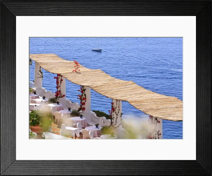 Framed Print : Italy, Campania, Salerno district, Peninsula of Sorrento, Positano. Hotel Le Sirenuse Framed Print : Italy, Campania, Salerno district, Peninsula of Sorrento, Positano. Hotel Le Sirenuse