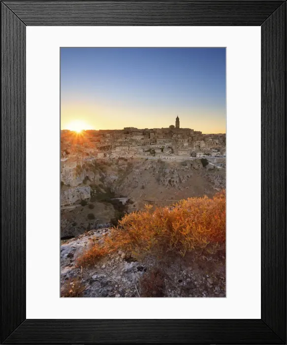 Framed Print : Italy, Basilicata, Matera district, Matera, Sassi di Matera (meaning stones of Matera) Framed Print : Italy, Basilicata, Matera district, Matera, Sassi di Matera (meaning stones of Matera)