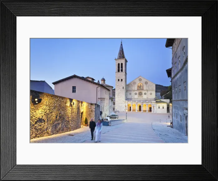 Framed Print : Italy, Umbria, Perugia district, Spoleto, View of the Duomo (Santa Maria Assunta Framed Print : Italy, Umbria, Perugia district, Spoleto, View of the Duomo (Santa Maria Assunta