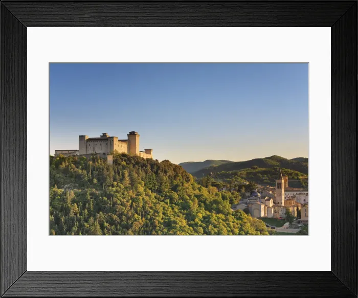 Framed Print : Italy, Umbria, Perugia district, Spoleto, Rocca Albornoz Framed Print : Italy, Umbria, Perugia district, Spoleto, Rocca Albornoz