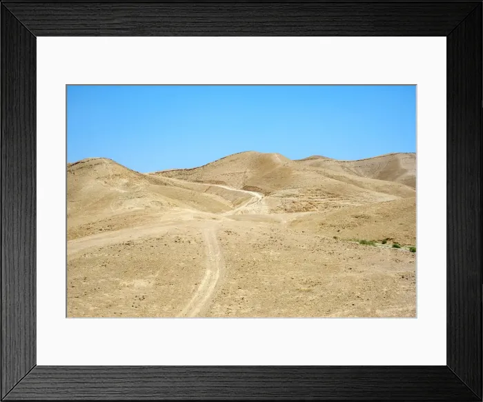 Framed Print : Palestine, West Bank, Jericho. Judean desert landscape near Wadi Quelt Framed Print : Palestine, West Bank, Jericho. Judean desert landscape near Wadi Quelt