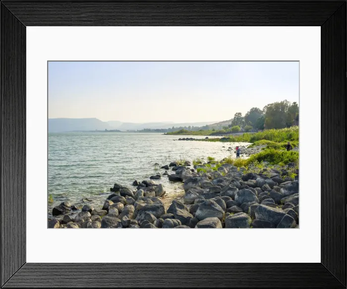 Framed Print : The Sea of Galilee at Tabgha, Lower Galilee, North District, Israel Framed Print : The Sea of Galilee at Tabgha, Lower Galilee, North District, Israel
