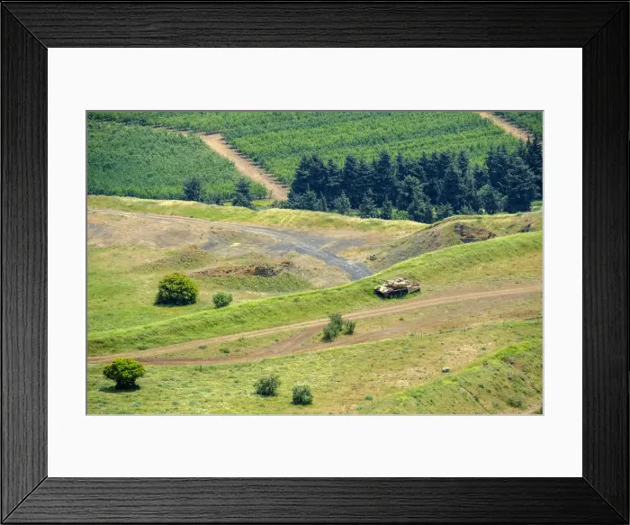 Framed Print : Abandoned Syrian tank on the slopes of Mount Avital / Tall Abu an Nada, Merom Golan Framed Print : Abandoned Syrian tank on the slopes of Mount Avital / Tall Abu an Nada, Merom Golan