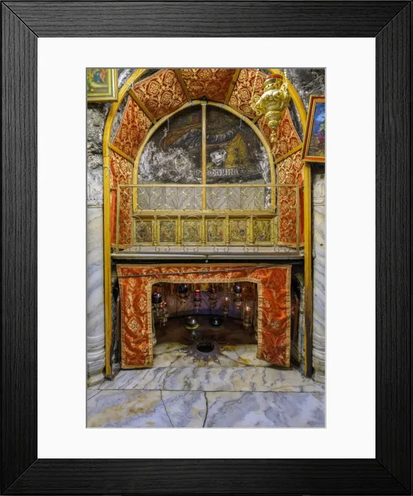Framed Print : Palestine, West Bank, Bethlehem. Interior of the Church of the Nativity, UNESCO World Framed Print : Palestine, West Bank, Bethlehem. Interior of the Church of the Nativity, UNESCO World