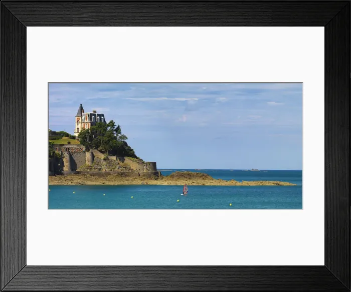 Framed Print : France, Cote d Emeraude (Emerald Coast), Cote d armor, Dinard, Pointe du Moulinet Framed Print : France, Cote d Emeraude (Emerald Coast), Cote d armor, Dinard, Pointe du Moulinet