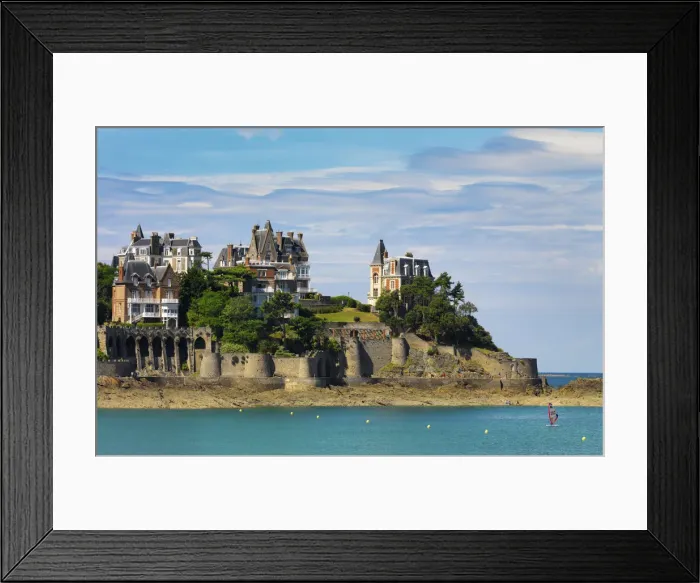 Framed Print : France, Cote d Emeraude (Emerald Coast), Cote d armor, Dinard, Pointe du Moulinet Framed Print : France, Cote d Emeraude (Emerald Coast), Cote d armor, Dinard, Pointe du Moulinet
