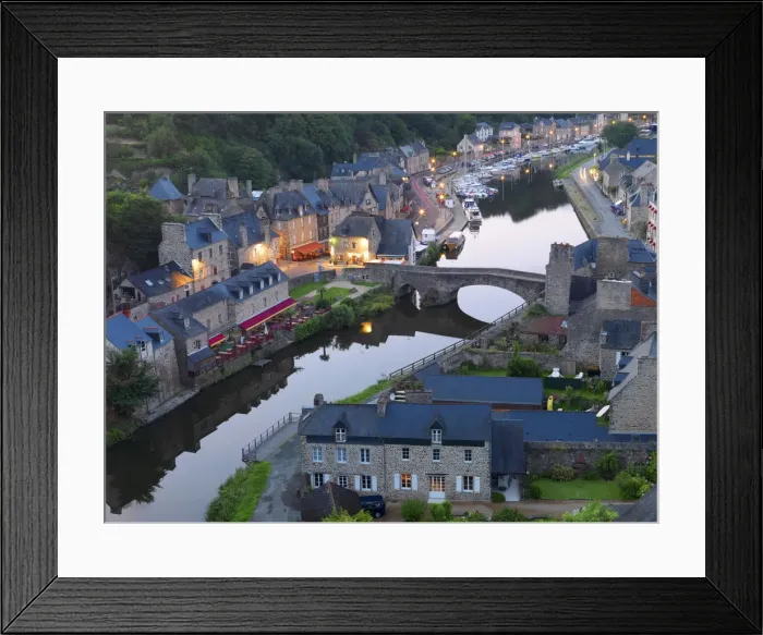 Framed Print : France, Brittany, Cote d Emeraude (Emerald Coast), Cotes d Armor, Dinan, town Framed Print : France, Brittany, Cote d Emeraude (Emerald Coast), Cotes d Armor, Dinan, town
