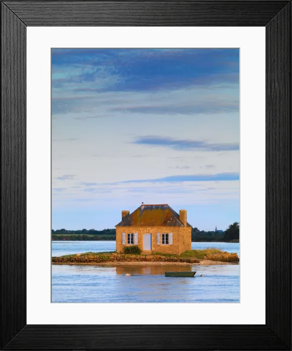 Framed Print : France, Brittany, Morbihan, Belz, Etel river, St Framed Print : France, Brittany, Morbihan, Belz, Etel river, St