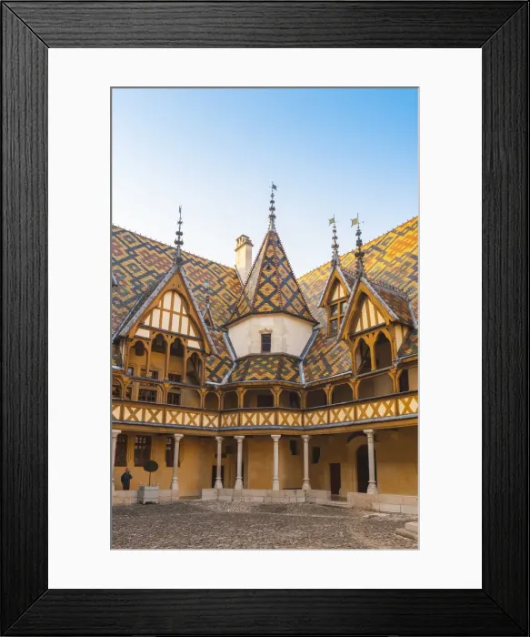 Framed Print : France, Bourgogne-Franche-Comte, Burgundy, Cote-d Or, Beaune. Hospices de Beaune Framed Print : France, Bourgogne-Franche-Comte, Burgundy, Cote-d Or, Beaune. Hospices de Beaune