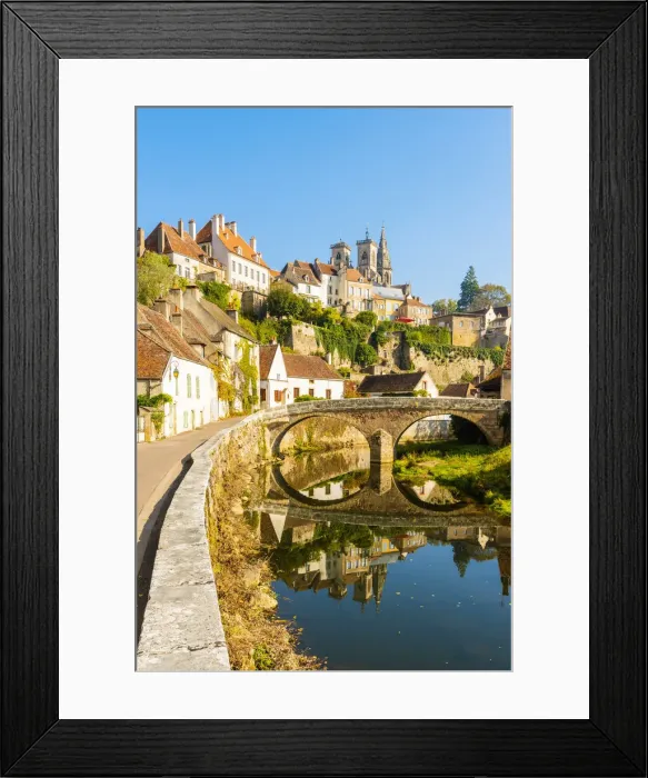 Framed Print : France, Bourgogne-Franche-Comte, Burgundy, Cote-d Or, Semur-en-Auxois Framed Print : France, Bourgogne-Franche-Comte, Burgundy, Cote-d Or, Semur-en-Auxois