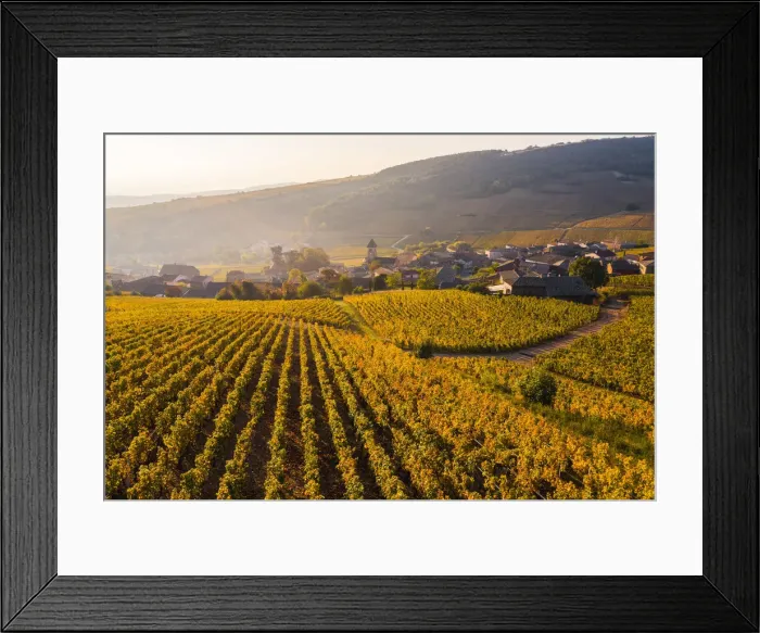 Framed Print : France, Bourgogne-Franche-Comte, Burgundy, Saone-et-Loire, Solutre-Pouilly Framed Print : France, Bourgogne-Franche-Comte, Burgundy, Saone-et-Loire, Solutre-Pouilly